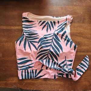 Lime Ricki Full Coverage Swim Top, Medium